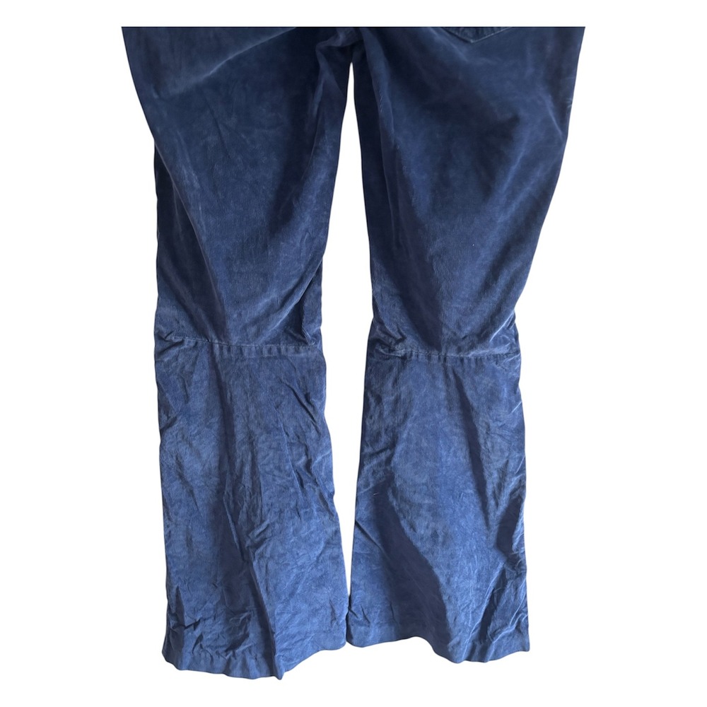 Free People We The Free Boho 70s Retro Blue Corduroy Flare Pull On Pants Size 30 - Picture 7 of 8